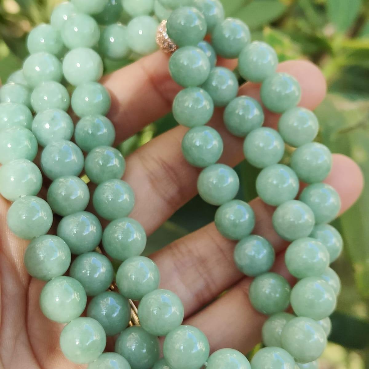 Wood Element Natural Jade Necklace 🌱- Balancing Energy Beads (Sku: bracelet52) Yi Pin Qian Jadeites Jade Jewelry ~Your Precious Quintessential ~ Singapore