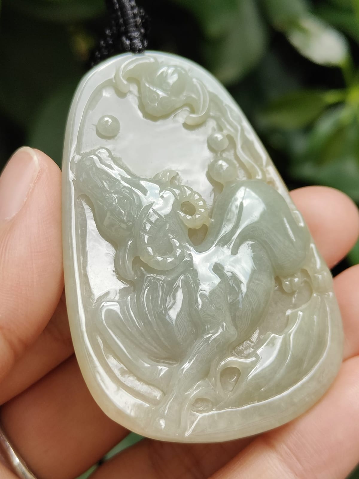 Buffalo & Bat Duo Pendants – Five Elements Balance, Certified Type A Jadeite, Hand-Refinished (Sku: pendant405 / pendant406) Yi Pin Qian Jadeites Jade Jewelry ~Your Precious Quintessential ~ Singapore