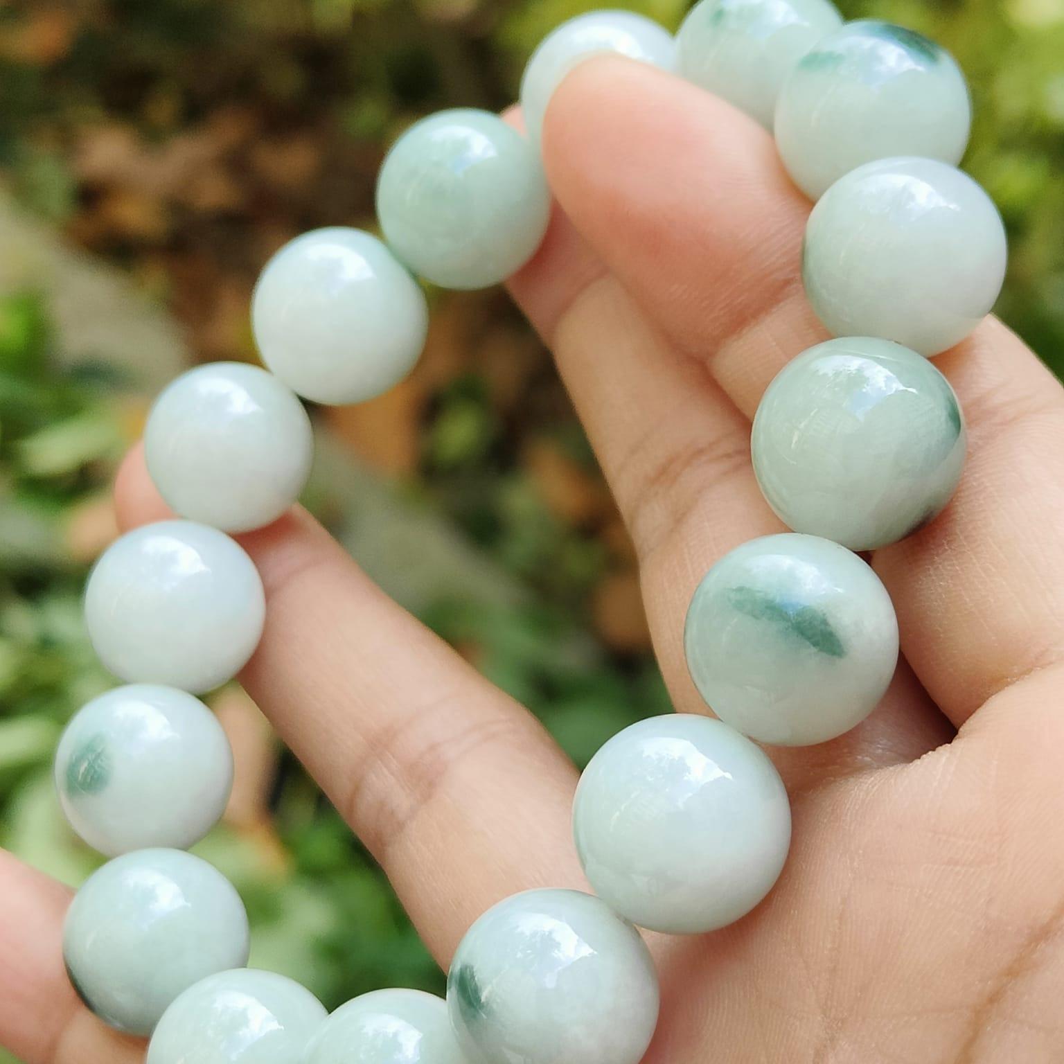 Wood Element Jade Bracelet | Grounding Energy | Natural Type A Jadeite (Sku: bracelet51) Yi Pin Qian Jadeites Jade Jewelry ~Your Precious Quintessential ~ Singapore