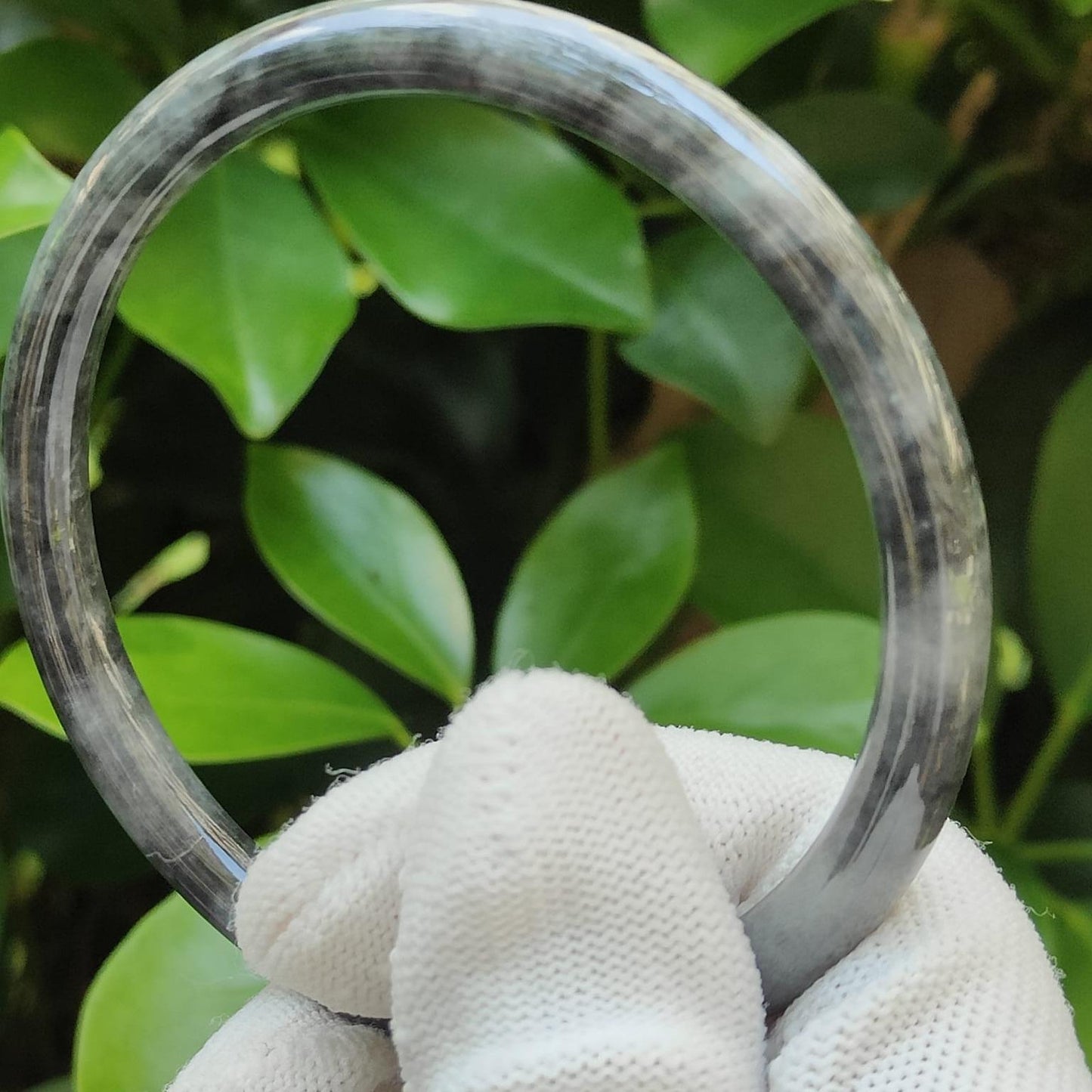 🪨 Black Wuji Jadeite Bangle 💧 | Zi Wei Dou Shu-Infused for Singapore’s Visionaries (Sku: bangle38)