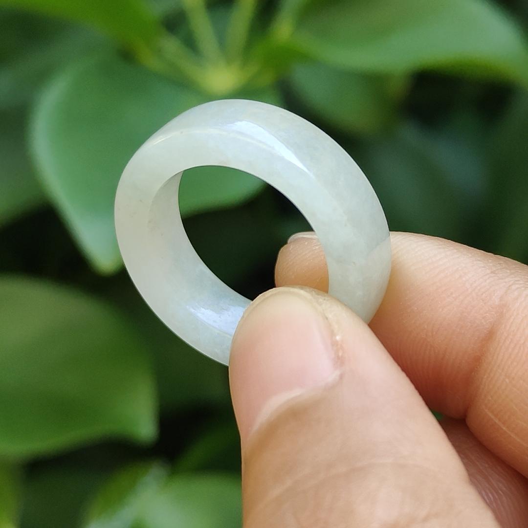 18mm Ring Size Natural Type A Jadeite Jade Crafted as Ring, QIC labs approved certificate weighs 5.09 grams, measurement 6.5 * 3.8 mm (ring13) Yi Pin Qian Jadeites Jade Jewelry ~Your Precious Quintessential ~ Singapore