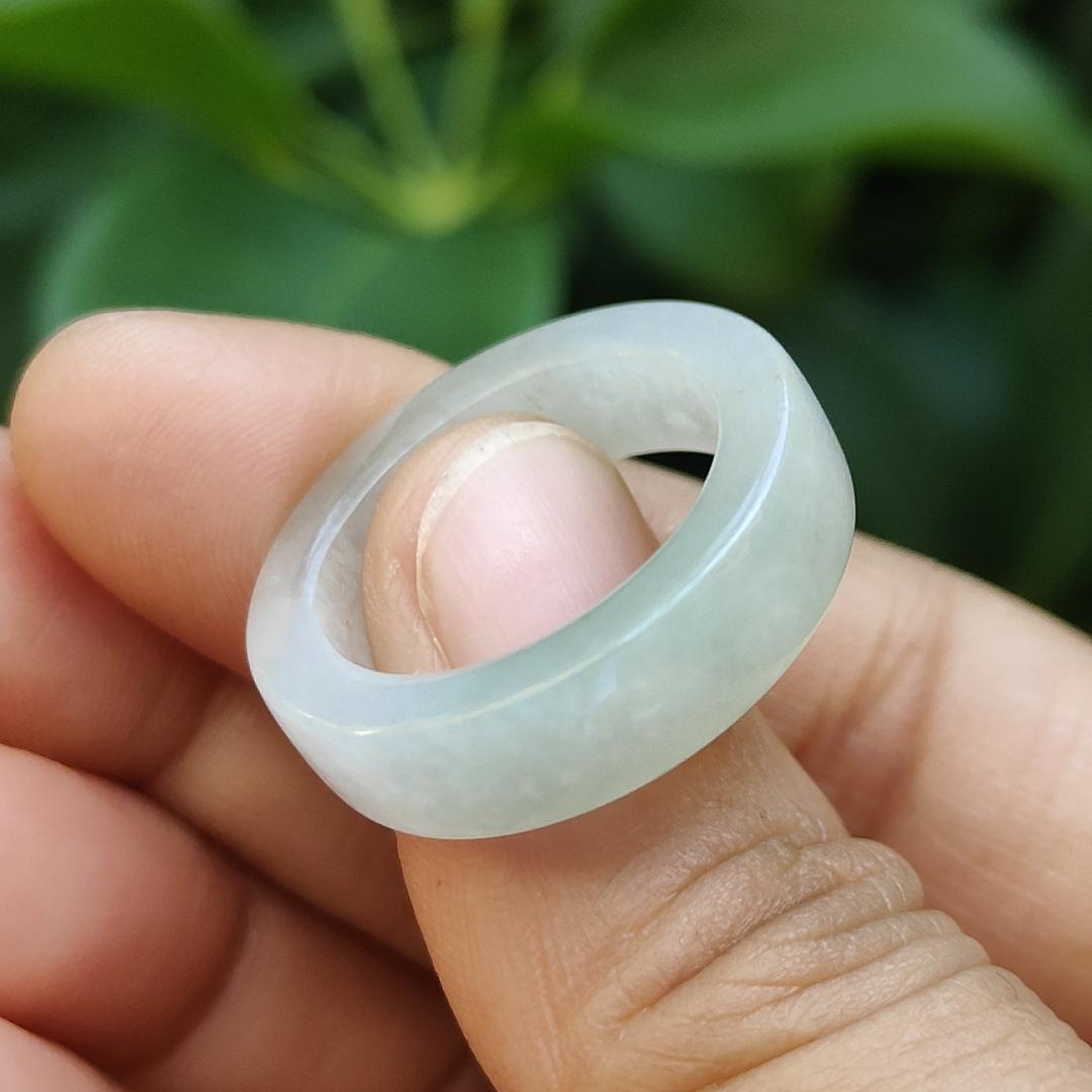 18mm Ring Size Natural Type A Jadeite Jade Crafted as Ring, QIC labs approved certificate weighs 5.09 grams, measurement 6.5 * 3.8 mm (ring13) Yi Pin Qian Jadeites Jade Jewelry ~Your Precious Quintessential ~ Singapore