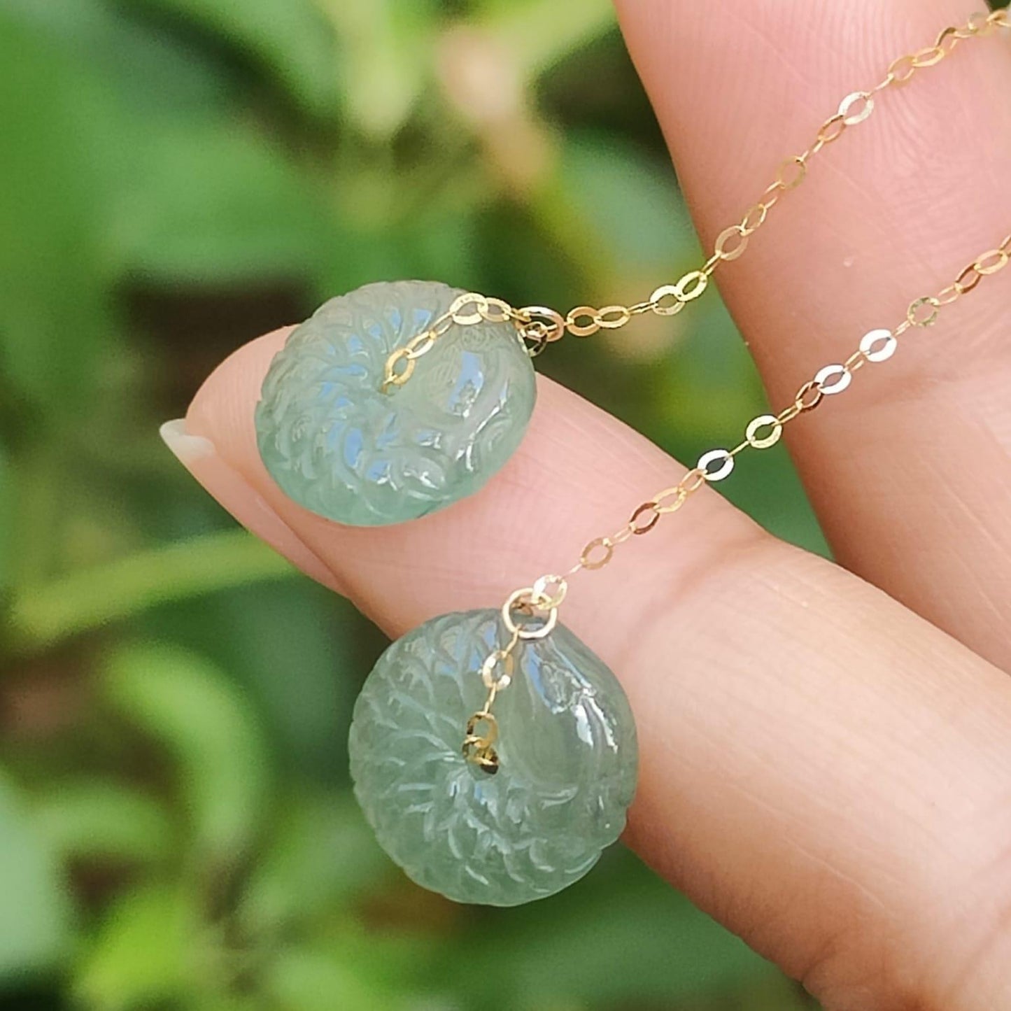 ⚖️ Gold & Jade Equilibrium Earrings - Metal's Strength, Water's Clarity (Sku: 18k16) Yi Pin Qian Jadeites Jade Jewelry ~Your Precious Quintessential ~ Singapore