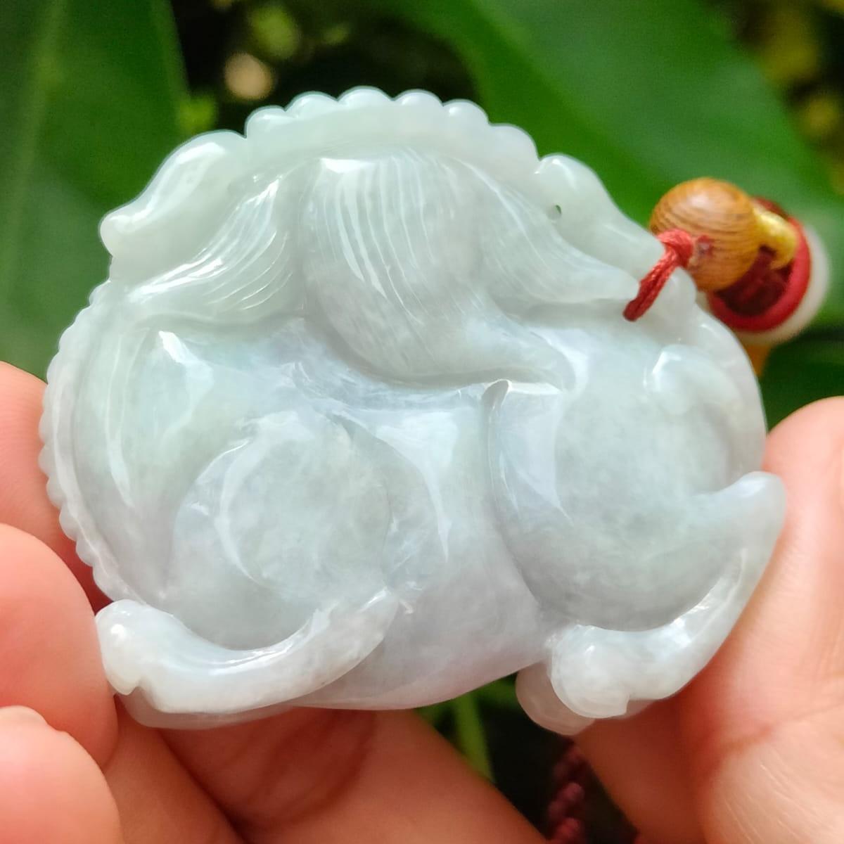 Guardian Pixiu Hand Carving – Five Elements Energy, Vintage Jadeite, Certified Type A (Sku: Hand10) Yi Pin Qian Jadeites Jade Jewelry ~Your Precious Quintessential ~ Singapore