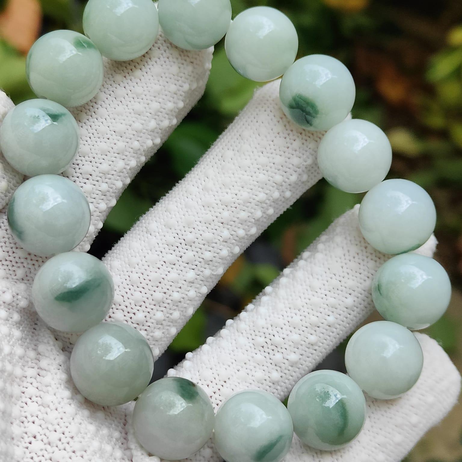 Wood Element Jade Bracelet | Grounding Energy | Natural Type A Jadeite (Sku: bracelet51) Yi Pin Qian Jadeites Jade Jewelry ~Your Precious Quintessential ~ Singapore