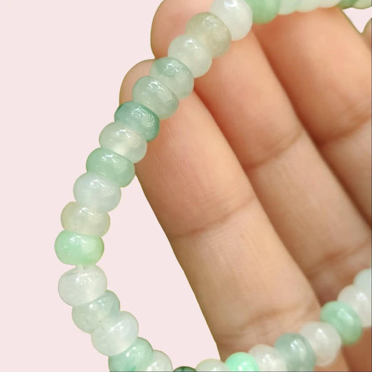 Harmony Drum Bead Bracelet – Five Elements Balance in Natural Jadeite (Certified ZS22111701288 Sku: bracelet44) Yi Pin Qian Jadeites Jade Jewelry ~Your Precious Quintessential ~ Singapore