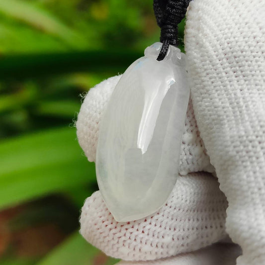 🌀 Flow of Fortune: Natural Type A Fugua Jadeite Pendant (Wood & Water Elements) (Sku: pendant438) Yi Pin Qian Jadeites Jade Jewelry ~Your Precious Quintessential ~ Singapore