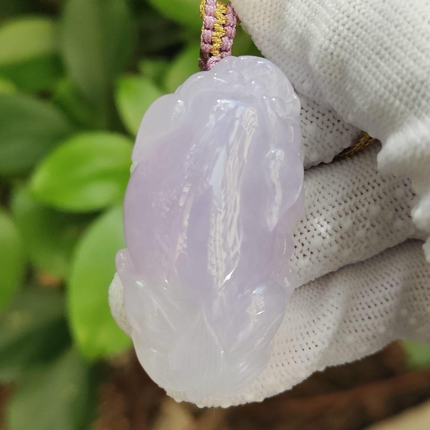 Premium Quality Lavender Pixiu Pendant Natural Type A Jadeite Jade certificate weighs 22.44 grams, measurement 44 * 23.6 * 12.70 mm (pendant389) Yi Pin Qian Jadeites Jade Jewelry ~Your Precious Quintessential ~ Singapore