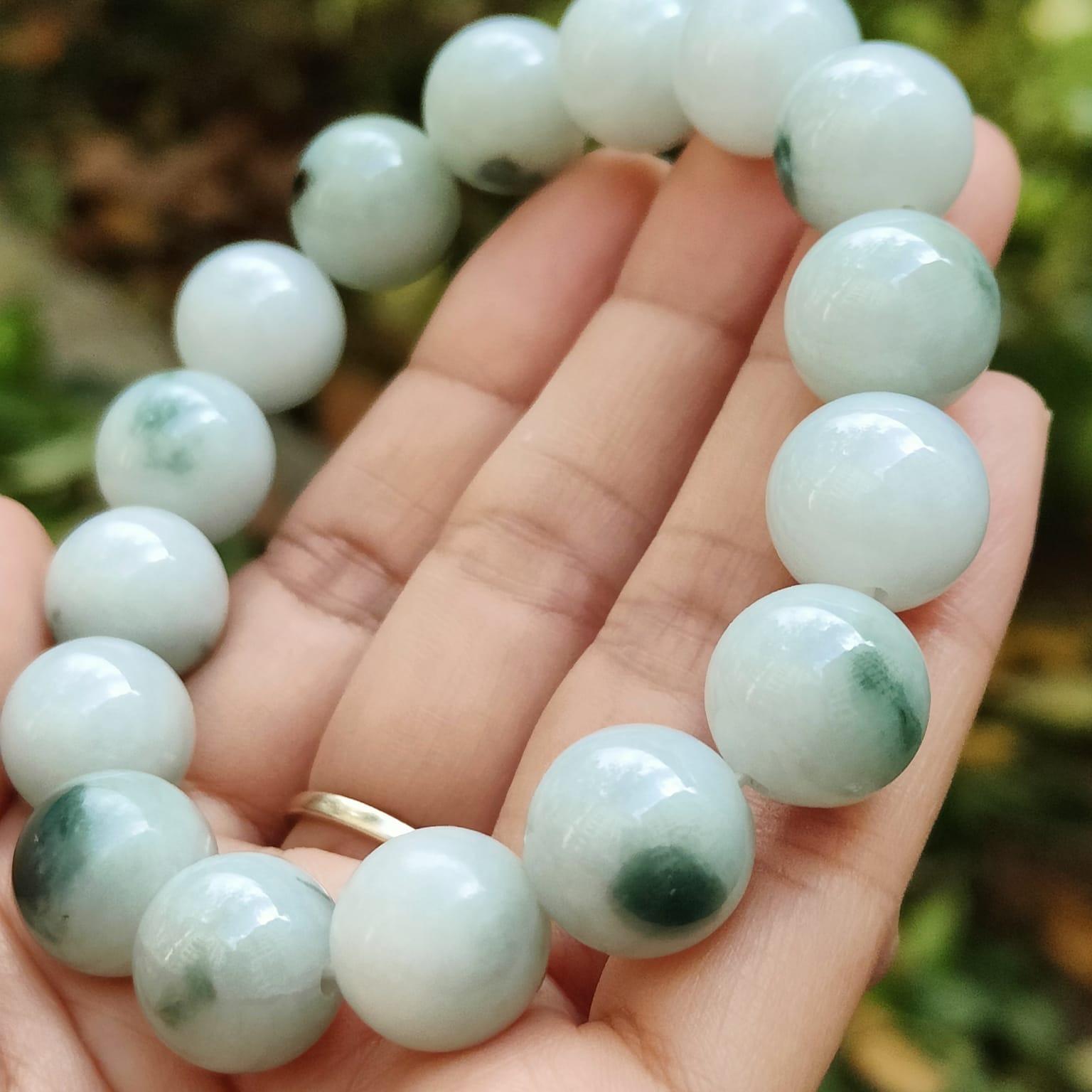 Wood Element Jade Bracelet | Grounding Energy | Natural Type A Jadeite (Sku: bracelet51) Yi Pin Qian Jadeites Jade Jewelry ~Your Precious Quintessential ~ Singapore