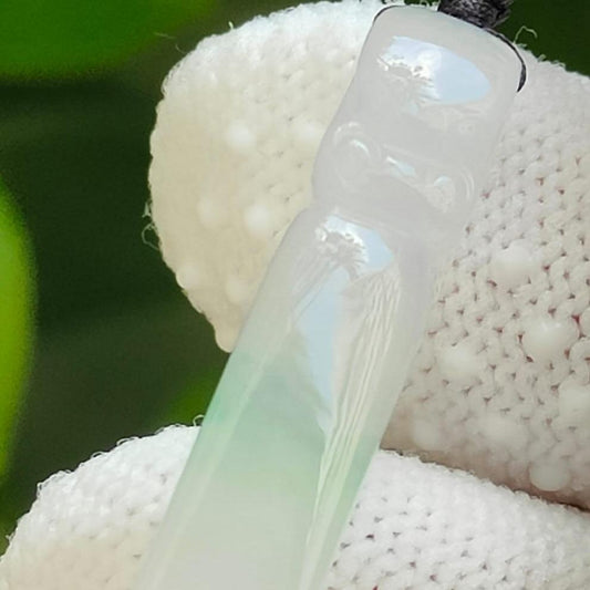 Natural Type A Ice Jade Dragon Pendant (Certified) - [Sku: pendant436] Yi Pin Qian Jadeites Jade Jewelry ~Your Precious Quintessential ~ Singapore