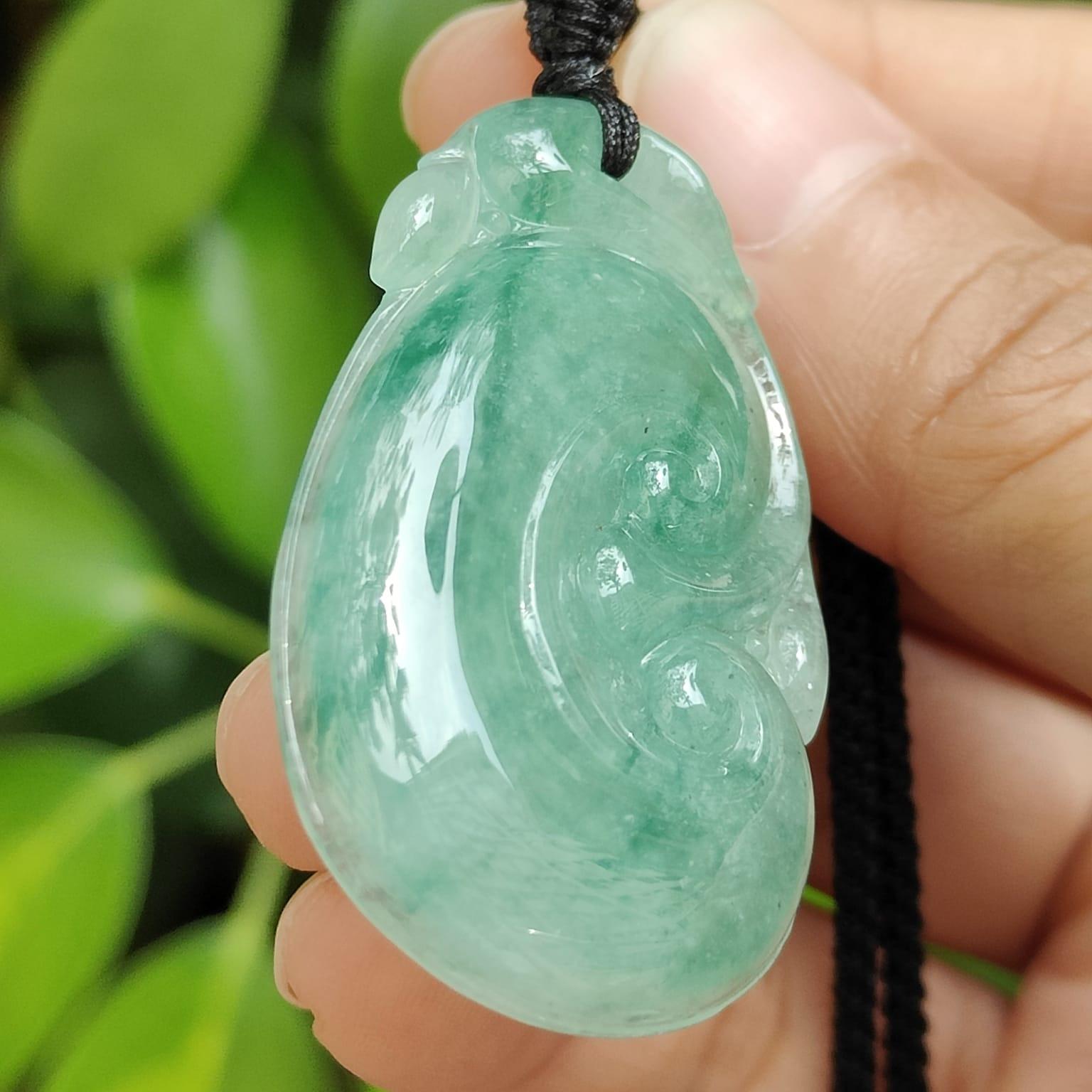 🍃 Jade Ruyi of Balanced Elements - Wood's Wisdom, Water's Flow (Sku: pendant426) Yi Pin Qian Jadeites Jade Jewelry ~Your Precious Quintessential ~ Singapore