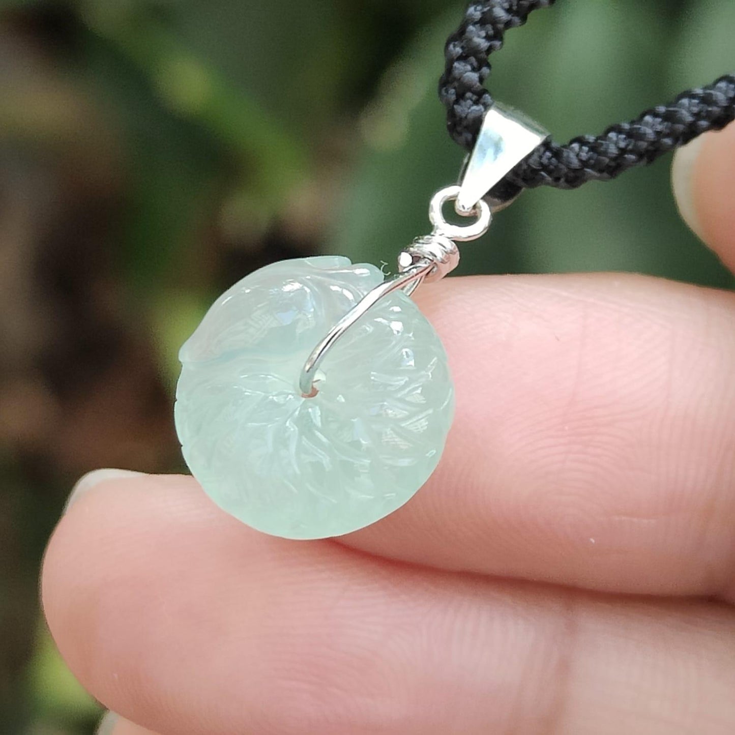 🌳 Dragon's Egg Jade Coin - Wood's Vitality, Metal's Precision (Sku: s925p7) Yi Pin Qian Jadeites Jade Jewelry ~Your Precious Quintessential ~ Singapore