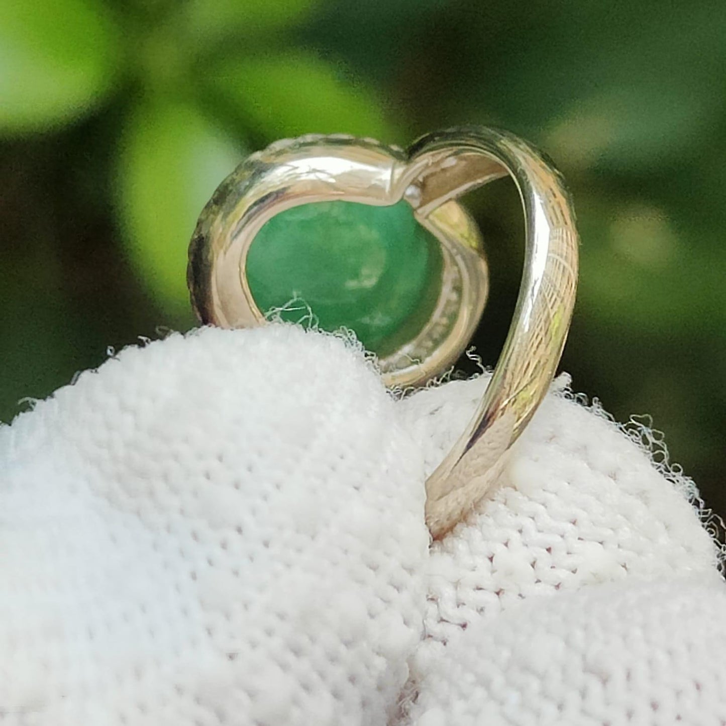 Wood 🌱 & Water 💧 Jadeite Ring - Career Momentum Amplifier (Sku: s925ring36) Yi Pin Qian Jadeites Jade Jewelry ~Your Precious Quintessential ~ Singapore