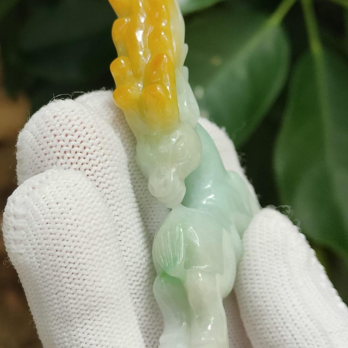 Wood Element Jade Deer Sculpture - Earth-Grounded Harmony Art Piece (Sku: hand12) Yi Pin Qian Jadeites Jade Jewelry ~Your Precious Quintessential ~ Singapore