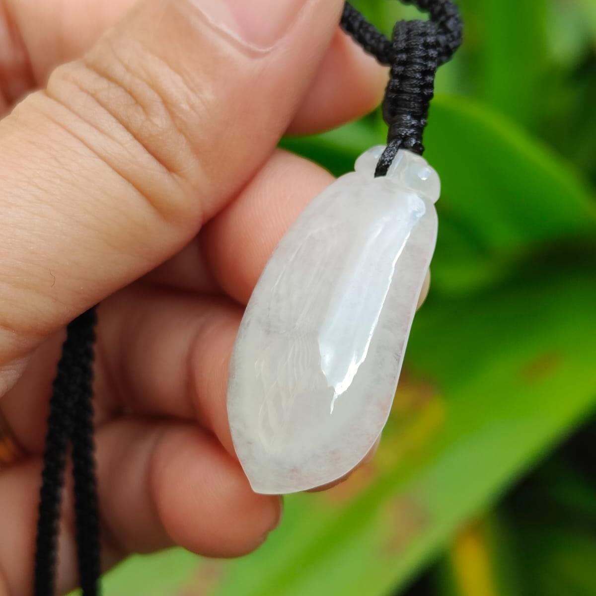 🌀 Flow of Fortune: Natural Type A Fugua Jadeite Pendant (Wood & Water Elements) (Sku: pendant438) Yi Pin Qian Jadeites Jade Jewelry ~Your Precious Quintessential ~ Singapore