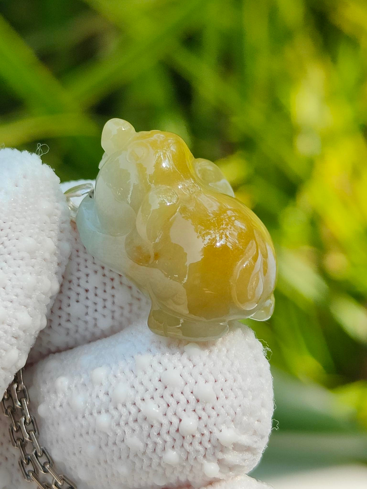 Natural Type A Jadeite Jade Pig Pendant | Zodiac Wealth & Harmony | Singapore Local Style - SKU: pendant2601