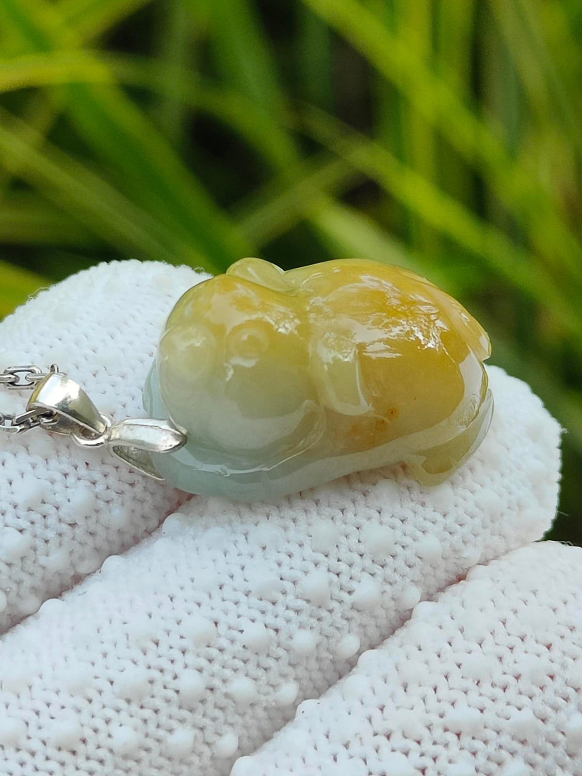 Natural Type A Jadeite Jade Pig Pendant | Zodiac Wealth & Harmony | Singapore Local Style - SKU: pendant2601