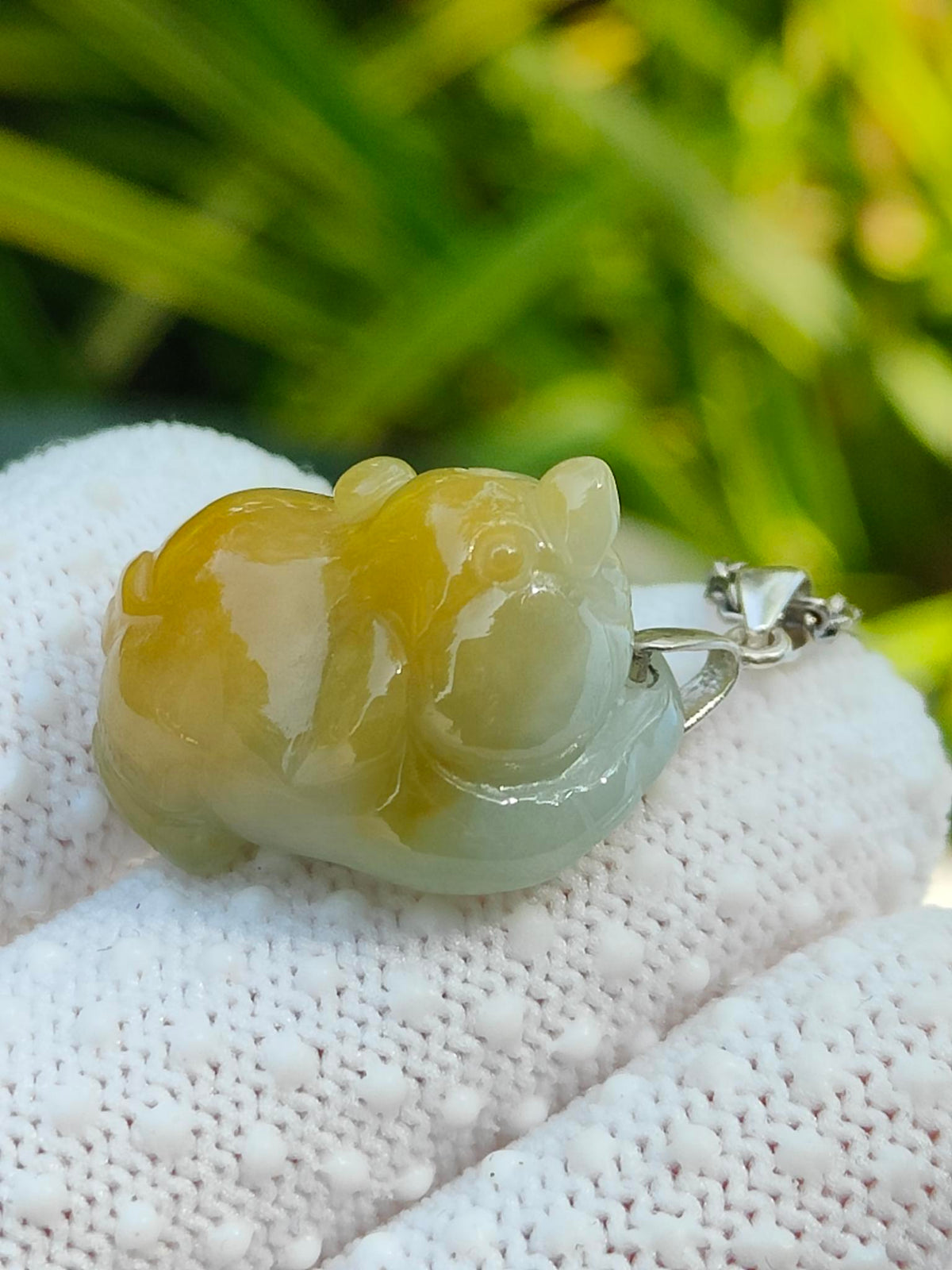 Natural Type A Jadeite Jade Pig Pendant | Zodiac Wealth & Harmony | Singapore Local Style - SKU: pendant2601