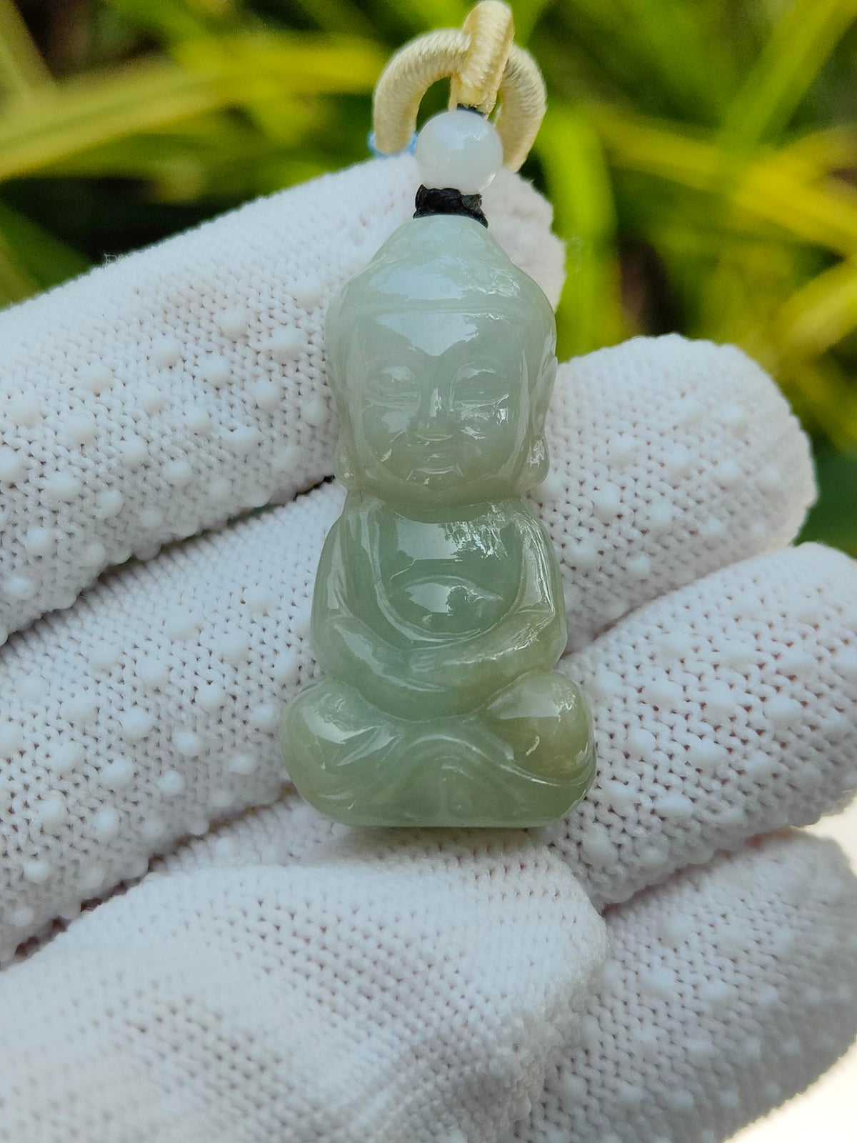 Natural Type A Jadeite Jade Amitabha Buddha Pendant (14.69g) - SKU: Pendant2606 Yi Pin Qian Jadeites Jade Jewelry ~Your Precious Quintessential ~ Singapore