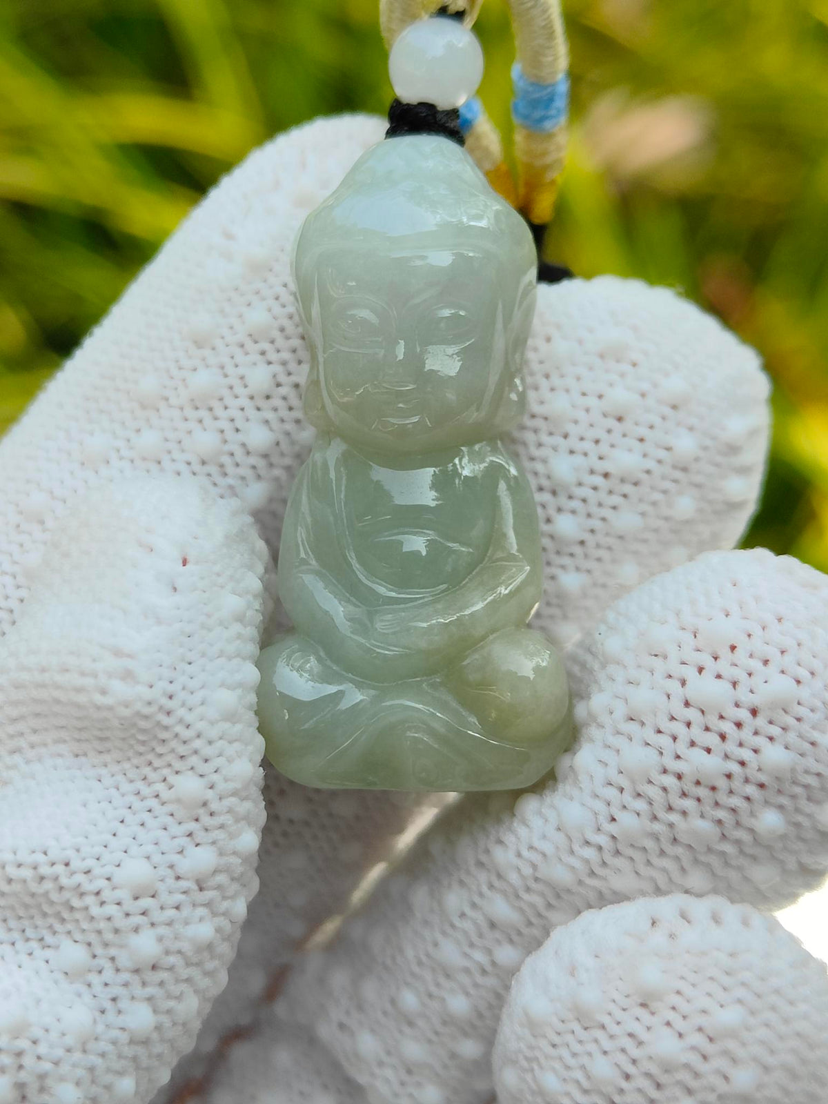 Natural Type A Jadeite Jade Amitabha Buddha Pendant (14.69g) - SKU: Pendant2606 Yi Pin Qian Jadeites Jade Jewelry ~Your Precious Quintessential ~ Singapore