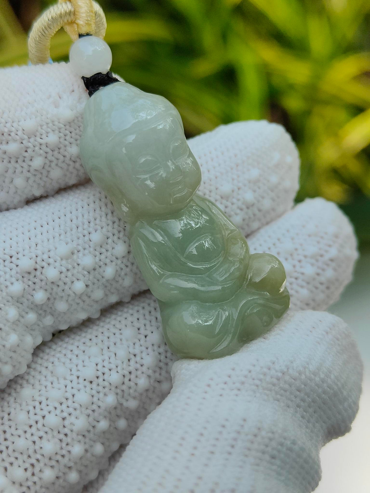 Natural Type A Jadeite Jade Amitabha Buddha Pendant (14.69g) - SKU: Pendant2606 Yi Pin Qian Jadeites Jade Jewelry ~Your Precious Quintessential ~ Singapore
