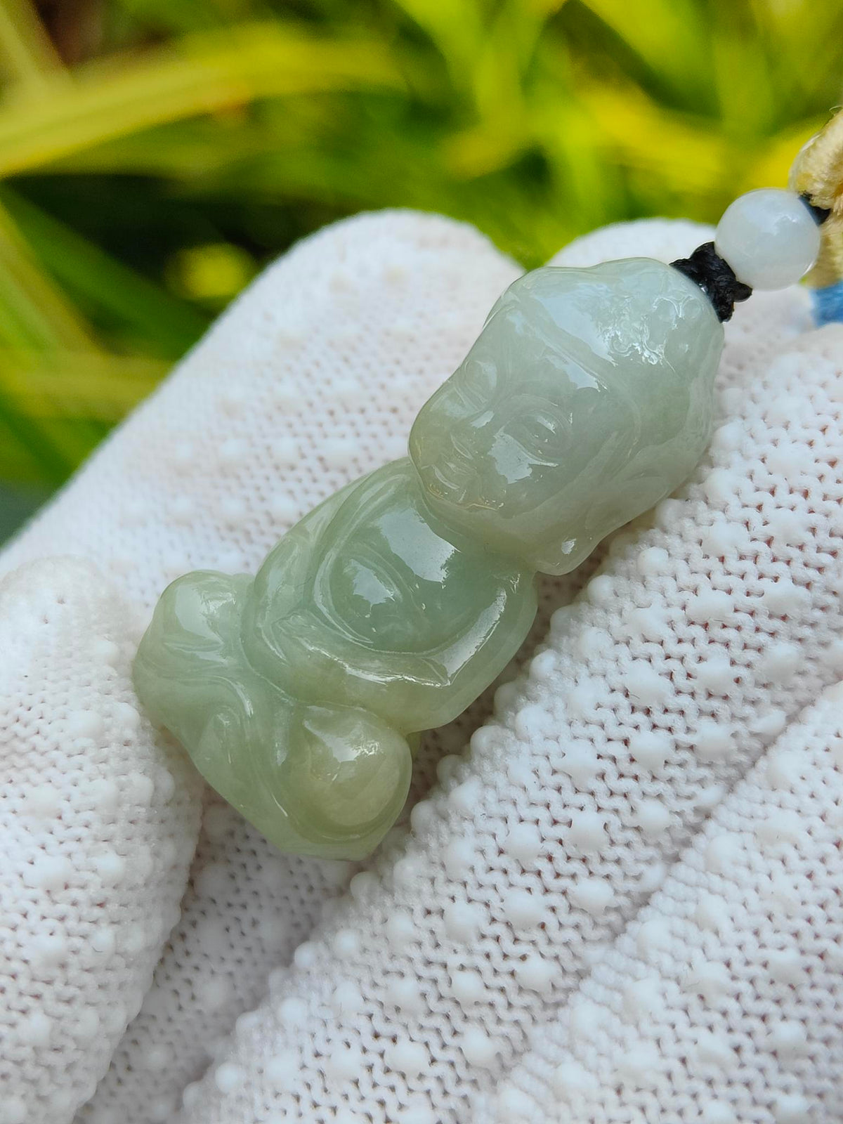 Natural Type A Jadeite Jade Amitabha Buddha Pendant (14.69g) - SKU: Pendant2606 Yi Pin Qian Jadeites Jade Jewelry ~Your Precious Quintessential ~ Singapore