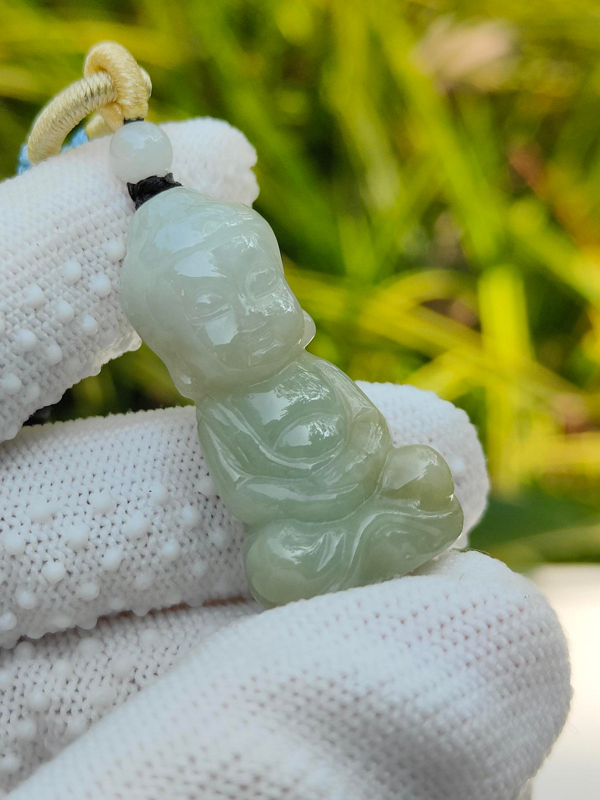 Natural Type A Jadeite Jade Amitabha Buddha Pendant (14.69g) - SKU: Pendant2606 Yi Pin Qian Jadeites Jade Jewelry ~Your Precious Quintessential ~ Singapore