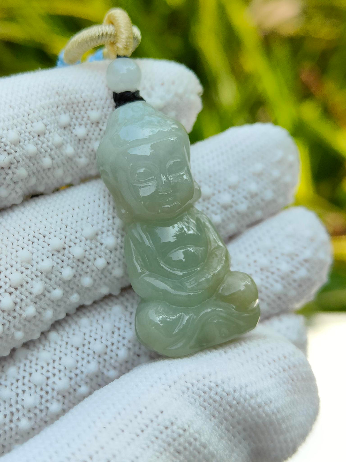 Natural Type A Jadeite Jade Amitabha Buddha Pendant (14.69g) - SKU: Pendant2606 Yi Pin Qian Jadeites Jade Jewelry ~Your Precious Quintessential ~ Singapore