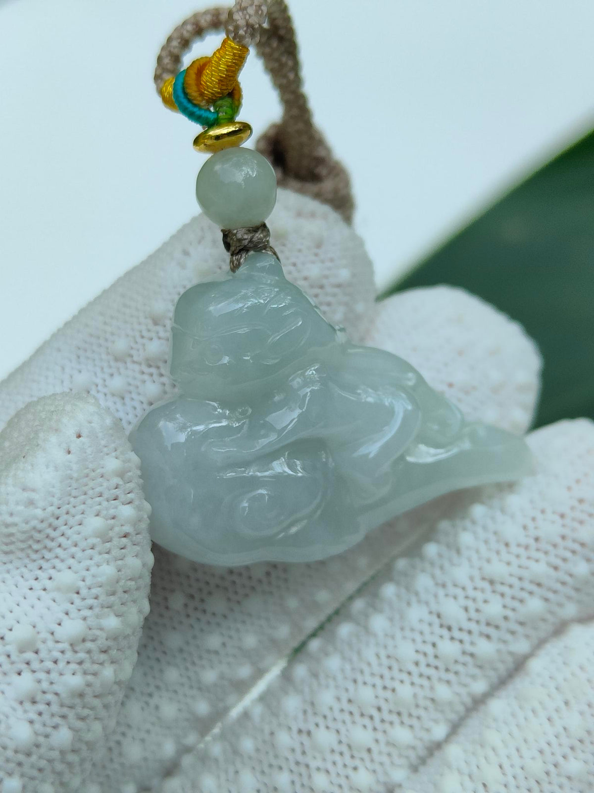 Natural Type A Jadeite Jade Sun Wukong Pendant (14.04g) - SKU: Pendant2605 Yi Pin Qian - Singapore Jade Shop