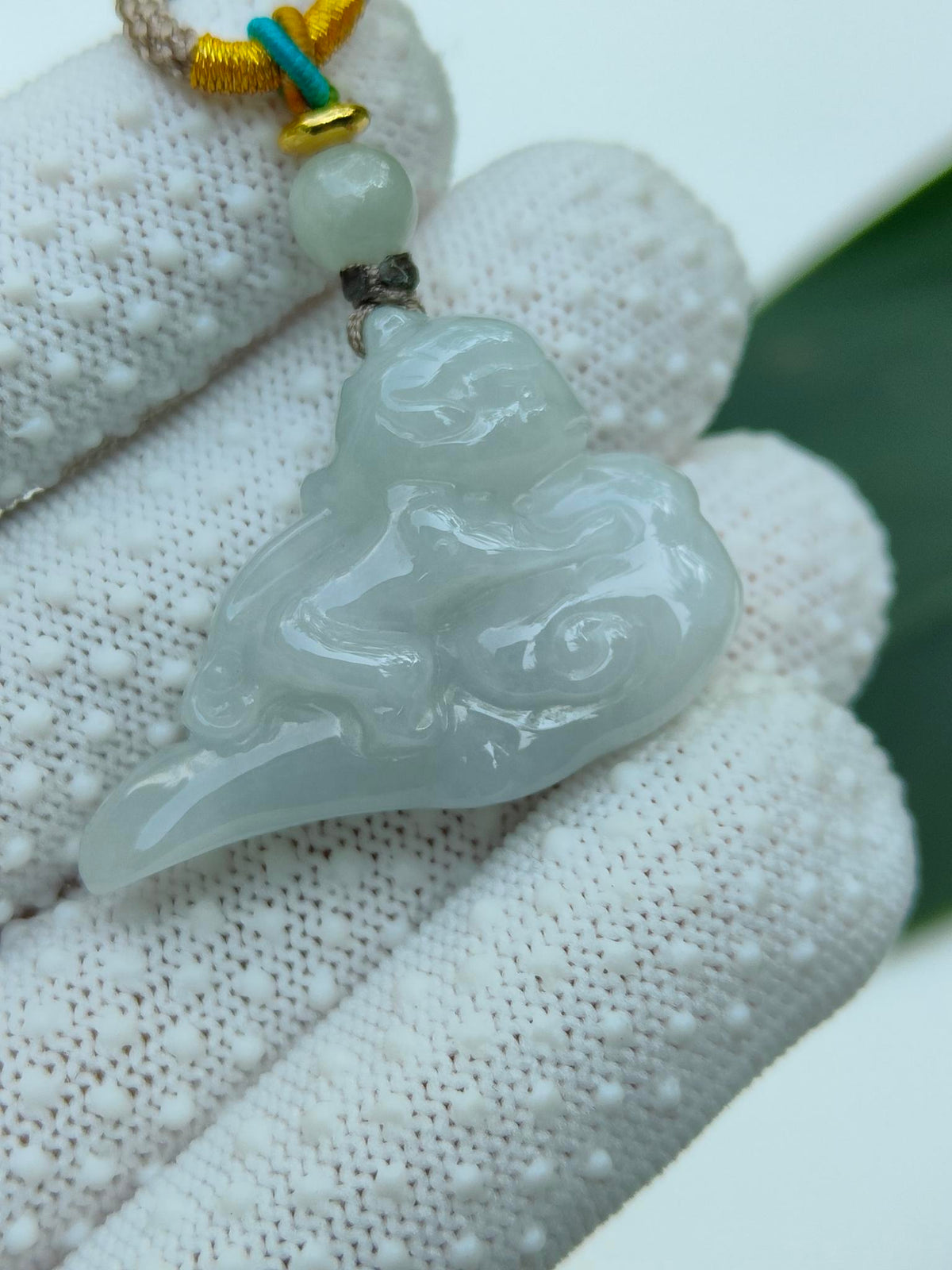 Natural Type A Jadeite Jade Sun Wukong Pendant (14.04g) - SKU: Pendant2605 Yi Pin Qian - Singapore Jade Shop