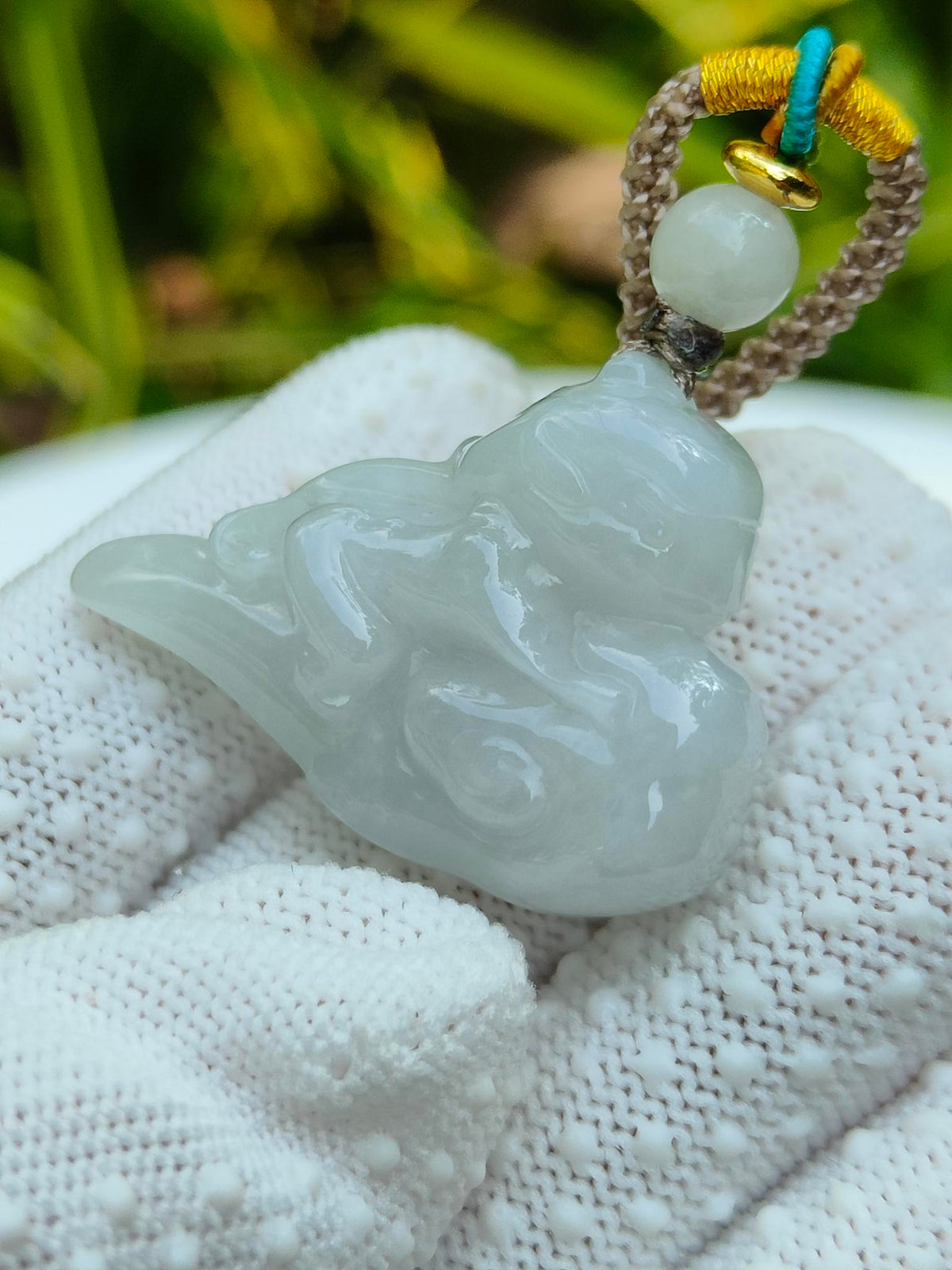Natural Type A Jadeite Jade Sun Wukong Pendant (14.04g) - SKU: Pendant2605 Yi Pin Qian - Singapore Jade Shop
