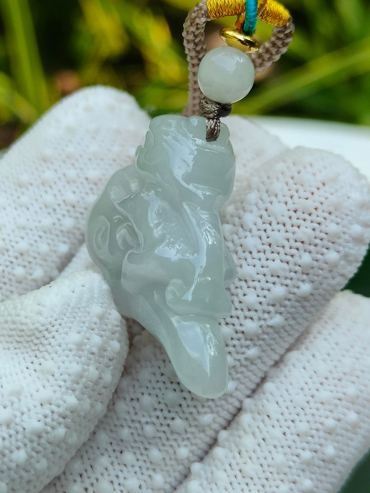 Natural Type A Jadeite Jade Sun Wukong Pendant (14.04g) - SKU: Pendant2605 Yi Pin Qian - Singapore Jade Shop